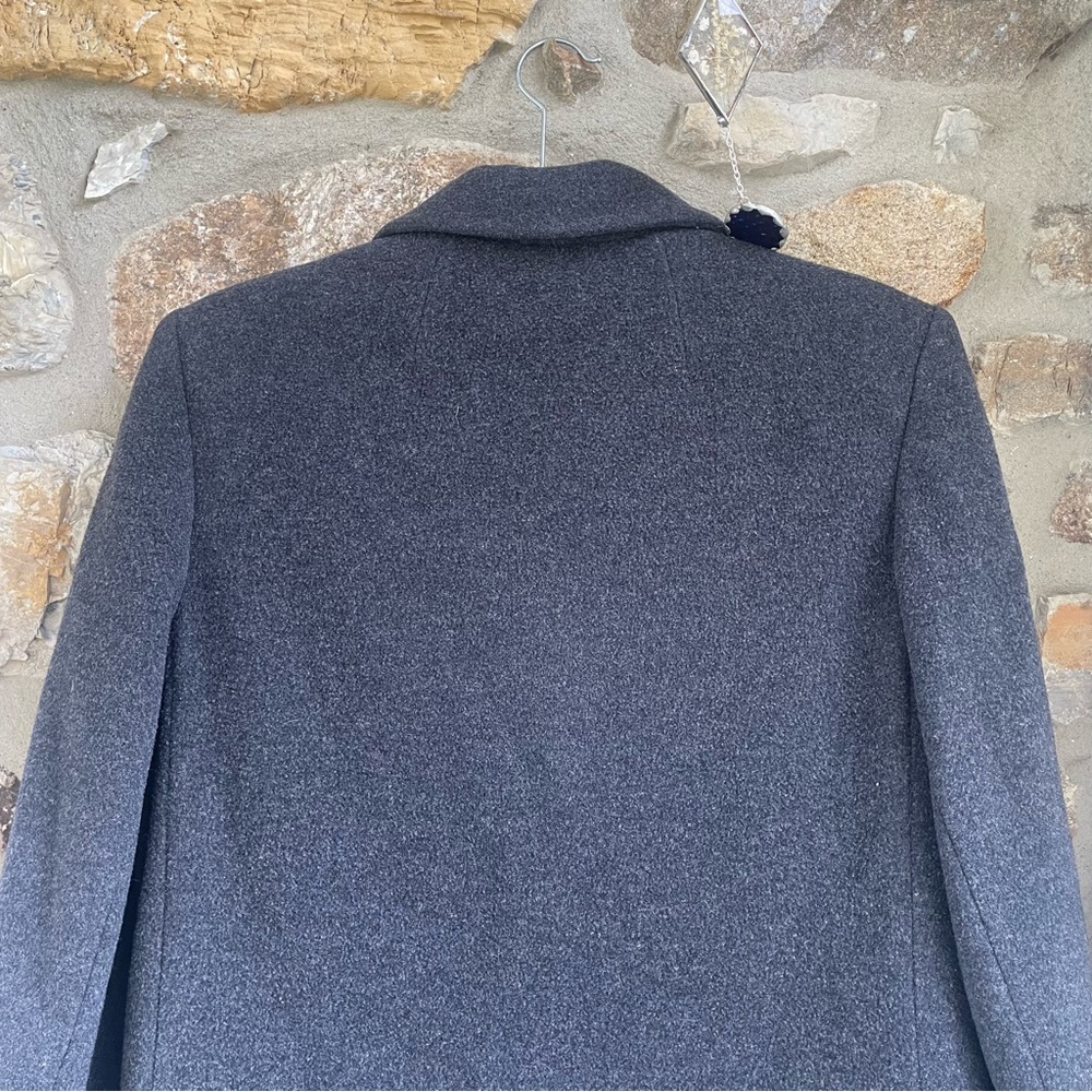 Vintage Union Made Regency Cashmere Baltmans NY Double-Breasted Dark Gray Coat 4 - Picture 10 of 15
